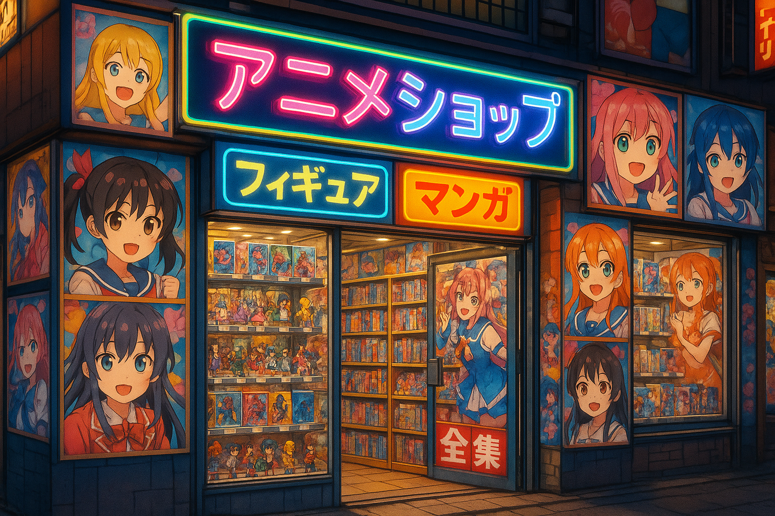 日本のアニメショップ